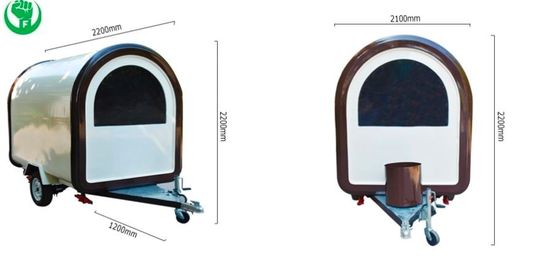 Фабрика гамбургеров на открытом воздухе Мобильный трейлер быстрого питания с кухней из нержавеющей стали