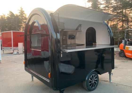 Фабрика гамбургеров на открытом воздухе Мобильный трейлер быстрого питания с кухней из нержавеющей стали