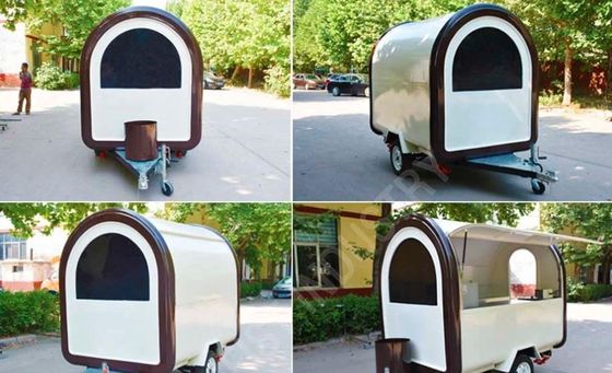 Фабрика гамбургеров на открытом воздухе Мобильный трейлер быстрого питания с кухней из нержавеющей стали