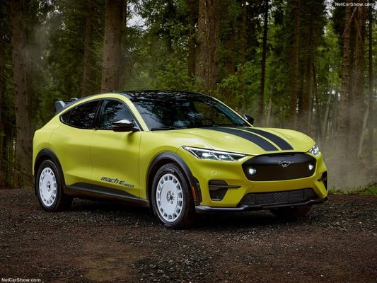 Уникальная ралли-подвеска, семейный автомобиль с гоночным чувством на Ford Mustang Mach-E Rally (2024) 480 лошадиных сил