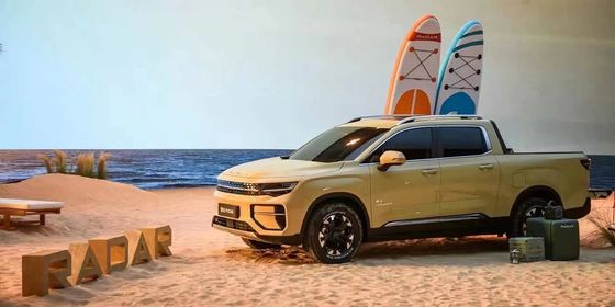 Новый электромобильный грузовик 2024 Radar RD6 с полным приводом с мощностью 200 кВт и крутящим моментом 384 Нм