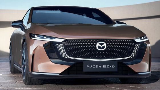 Первый чисто электрический автомобиль Mazda EZ-6 - это гладкий заднеприводный салон с