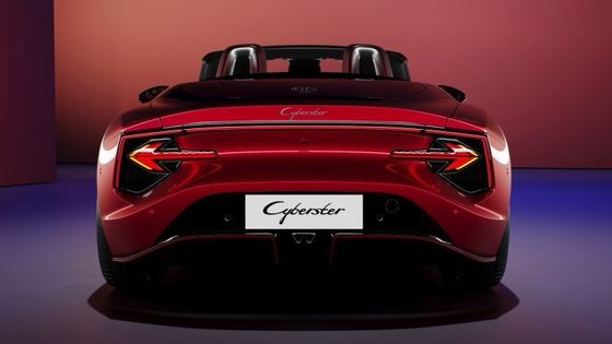 MG Cyberster Trophy Все электрический спортивный автомобиль здоровый 335 л.с. и 350 фунтов футов крутящего момента, 336 миль пробега под 77 кВтч батареи