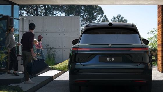 Новые энергетические транспортные средства 2024 Nio EL8 Weilai Электрические транспортные средства 75 кВтч батарея 480 кВт ((653 П) Моторная мощность 390 км WLTP Диапазон и автомобиль