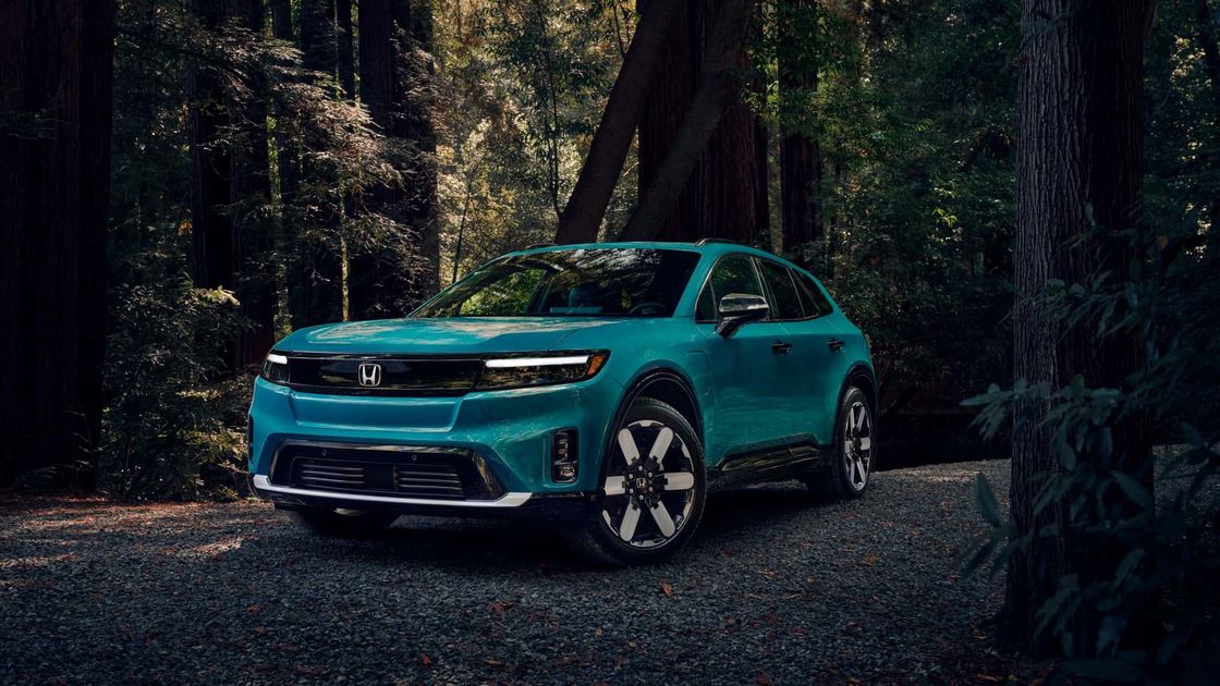 Новый EV автомобиль 2024 Honda Prologue EV кроссовер с низкой, широкой стойкой, длинной колесной базой