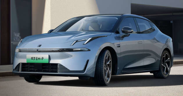 Мощный новый гибридный автомобиль LYNK&CO 07 EM-P с 163 л.с. и 255 Нм крутящего момента и 160 кВт мотора и 3 скоростной коробкой передач DHT