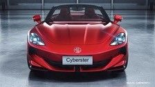 MG Cyberster Trophy Все электрический спортивный автомобиль здоровый 335 л.с. и 350 фунтов футов крутящего момента, 336 миль пробега под 77 кВтч батареи